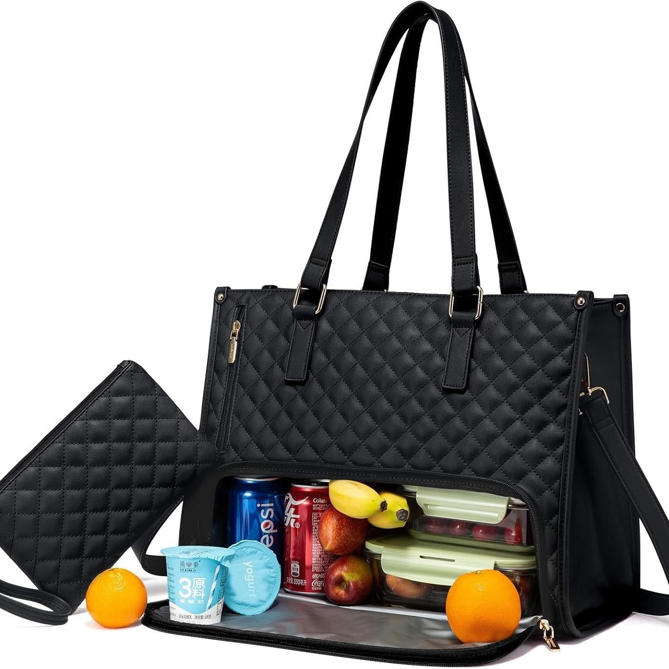 Insulated lunch & laptop tote
