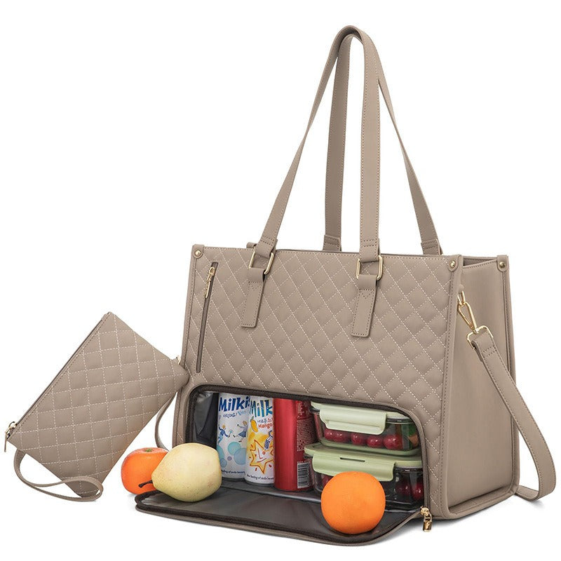Insulated lunch & laptop tote