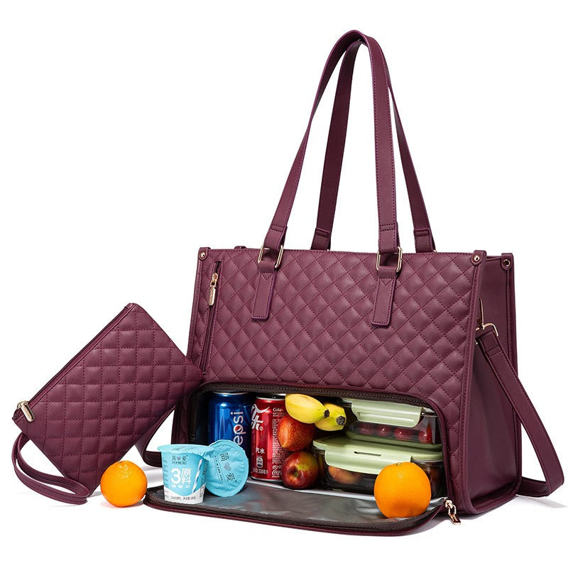 Insulated lunch & laptop tote