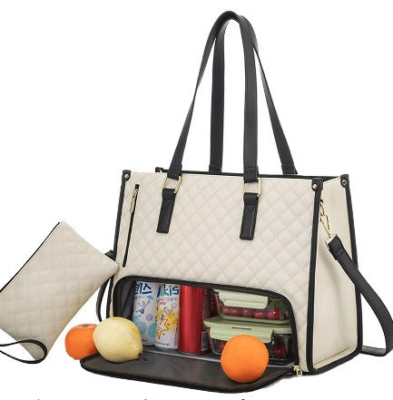 Insulated lunch & laptop tote