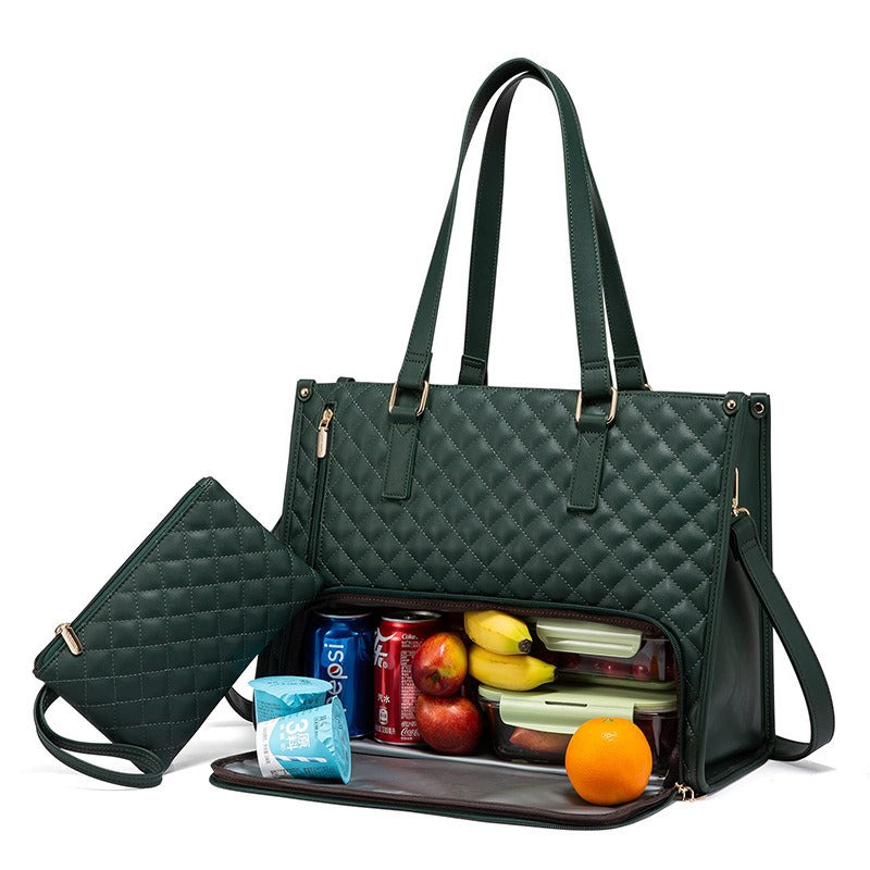 Insulated lunch & laptop tote