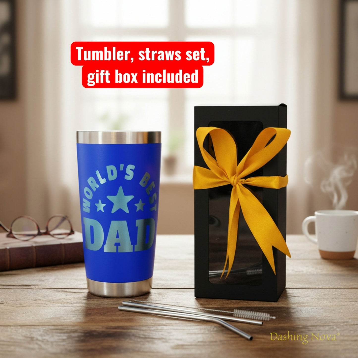 Best Dad Ever Tumbler - Father's Day & Birthday Gift for Dad