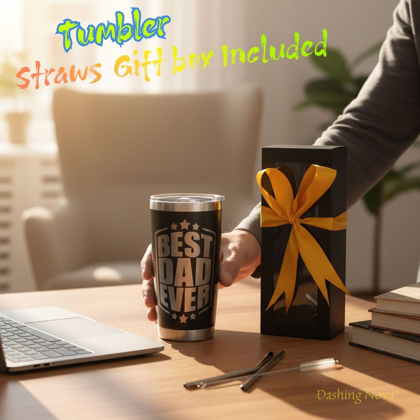 Best Dad Ever Tumbler - Father's Day & Birthday Gift for Dad