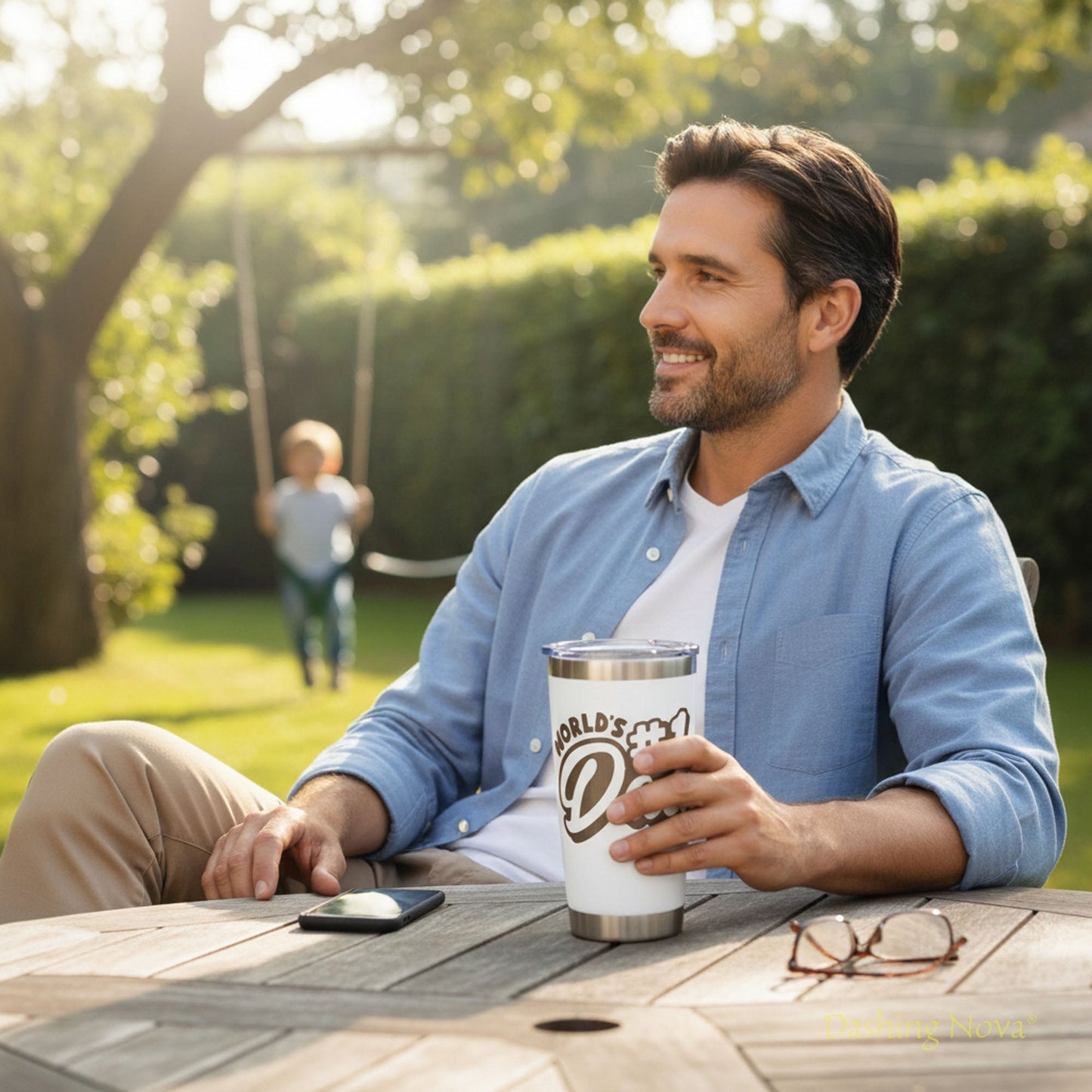 Best Dad Ever Tumbler - Father's Day & Birthday Gift for Dad