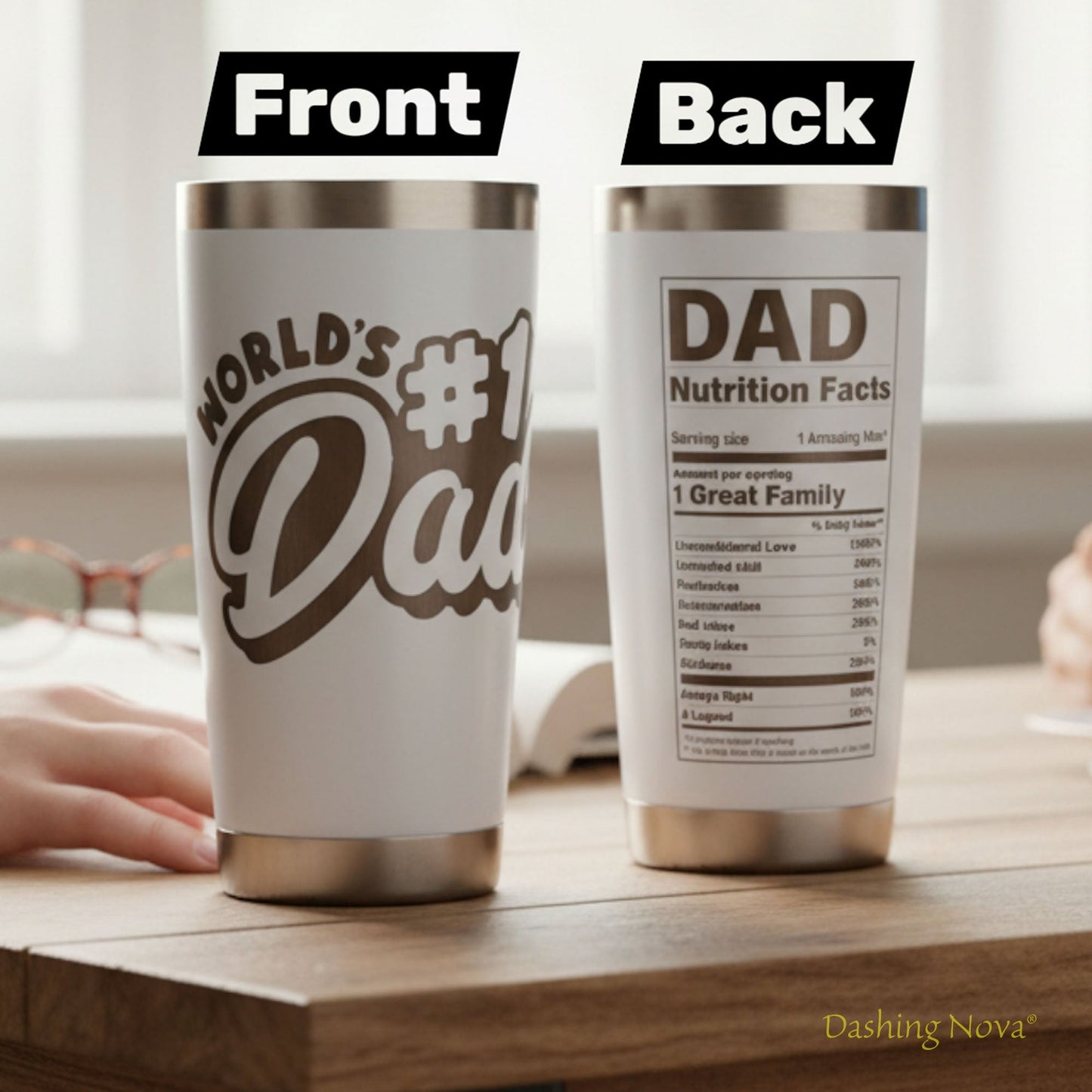 Best Dad Ever Tumbler - Father's Day & Birthday Gift for Dad